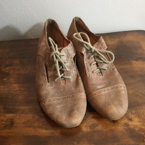 Fossil Flats Lace Up Loafers 6.5 - Picture 7 of 8